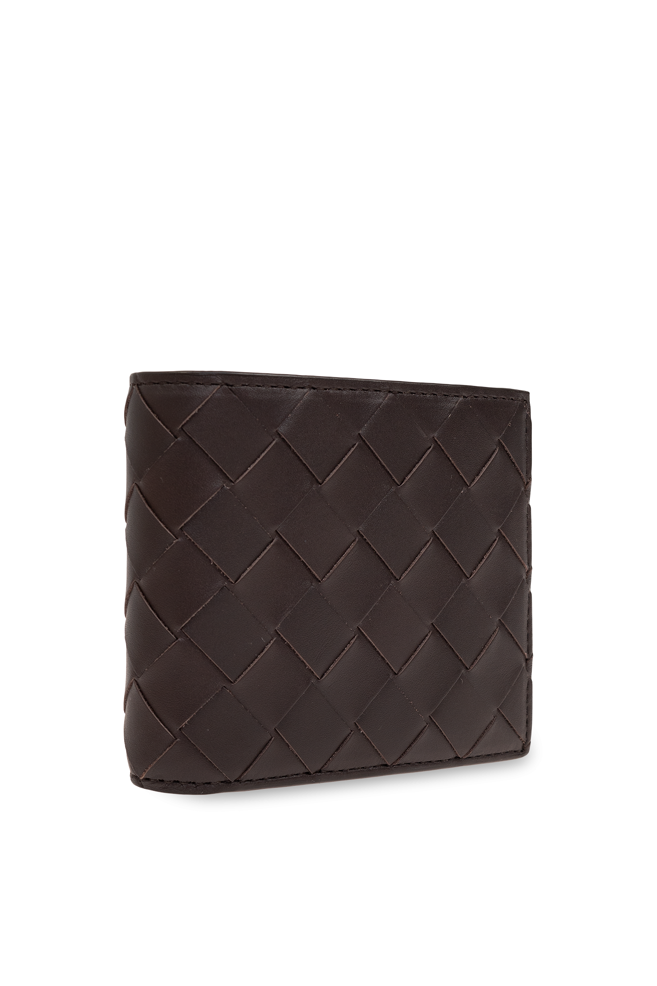 長財布 BOTTEGA VENETA DARK BROWN LEATHER INTRECCIATO WALLET BOTTEGA VENETA Nappa Intrecciato Continental Wallet Mink